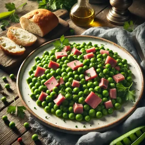 Receta de Guisantes con Jamón