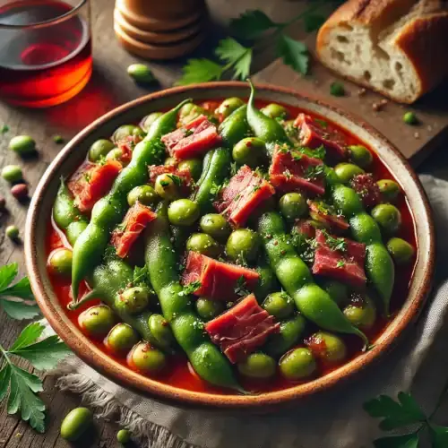 Receta de Habas