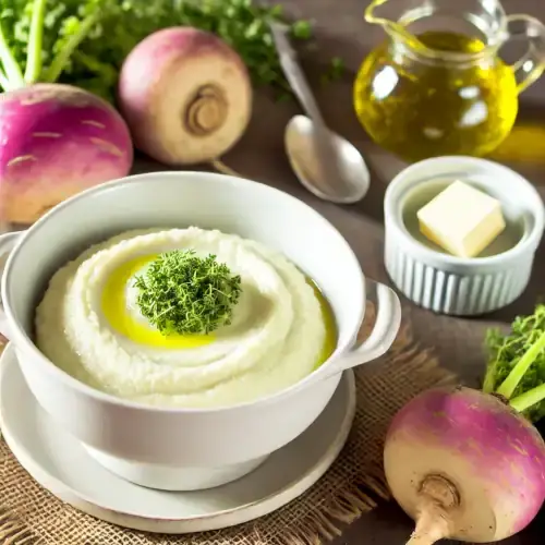 Receta de Puré de Nabo Cremoso