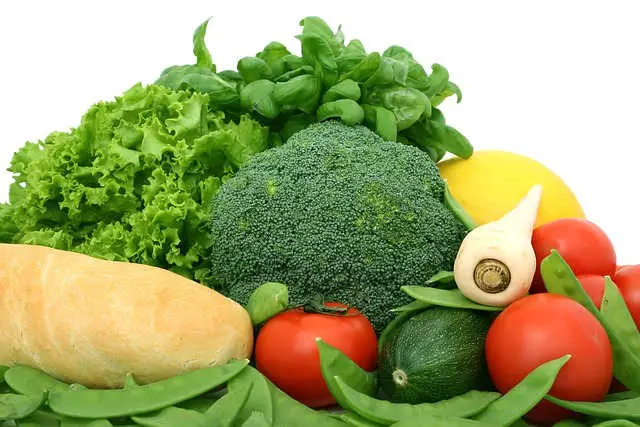 Comida con verduras